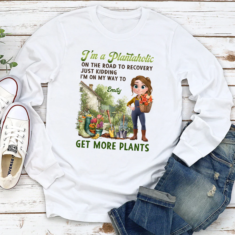 I Am A Plantaholic - Personalized Custom Shirt - Image 2