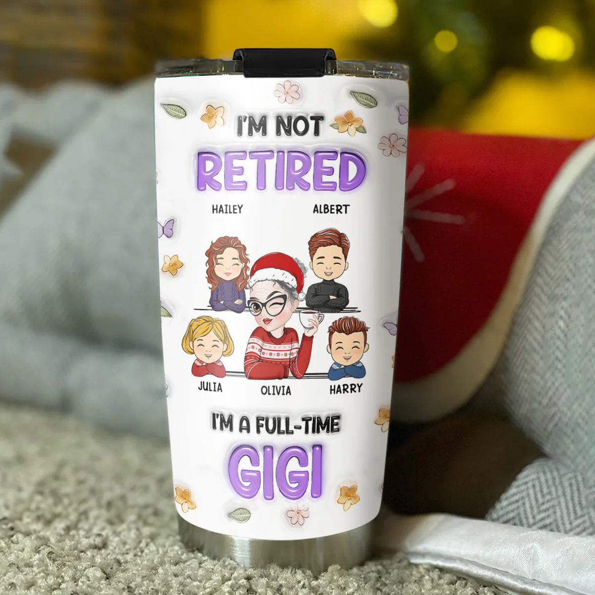 I Am A Professional Grandma Version 2 - Personalized Custom 3D Inflated Effect Tumbler - Image 3