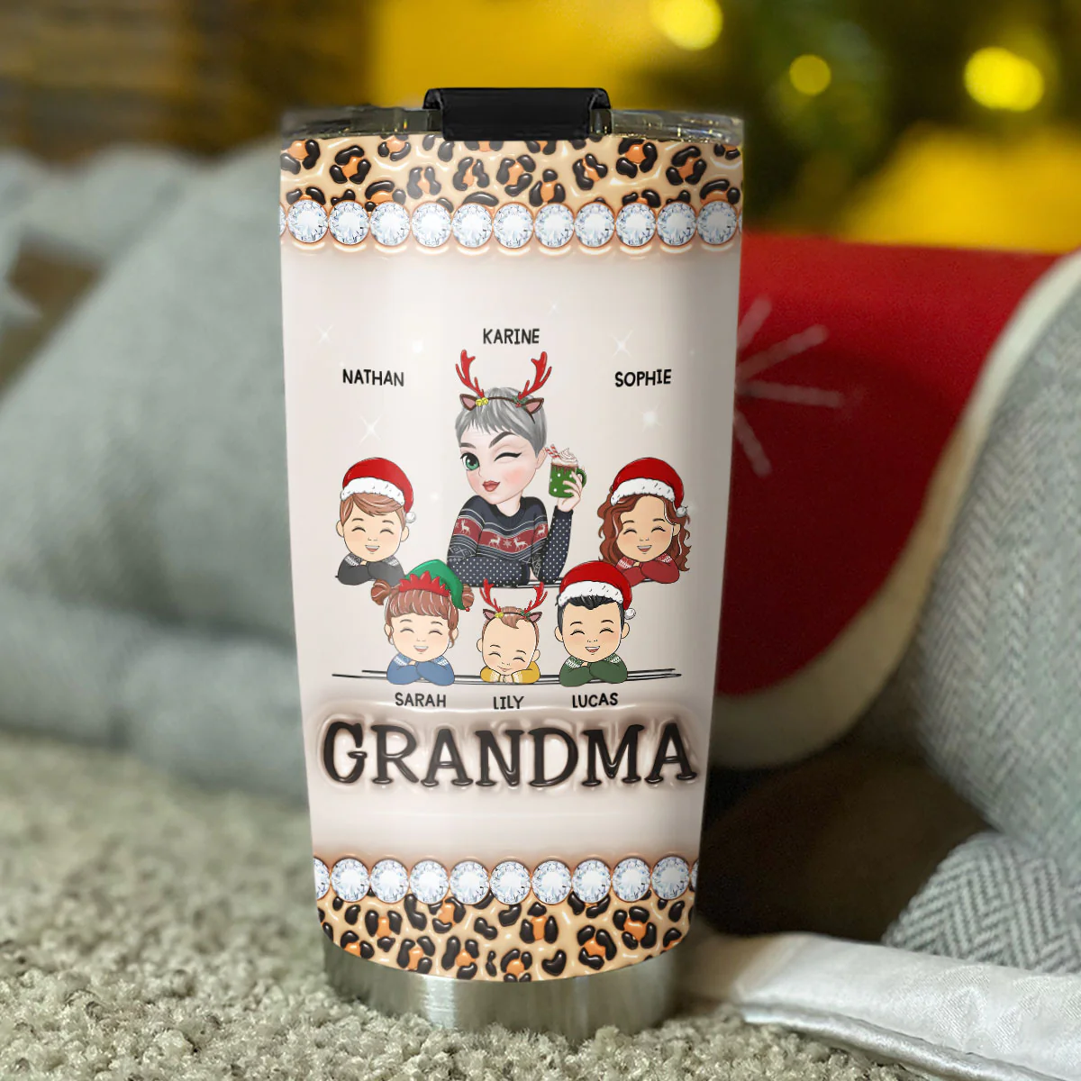 I Am A Professional Grandma - Personalized Custom 3D Inflated Effect Tumbler - Image 4