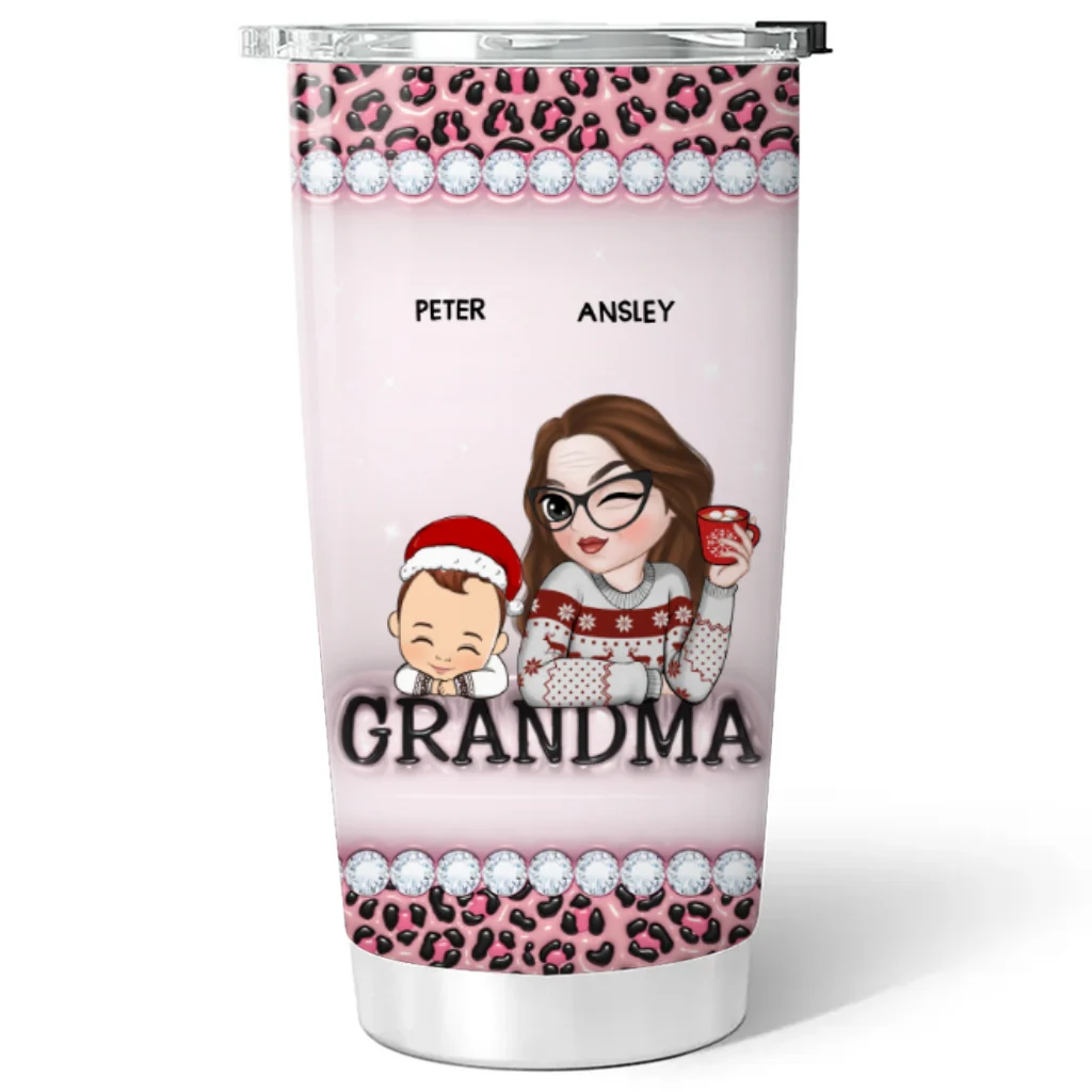 I Am A Professional Grandma - Personalized Custom 3D Inflated Effect Tumbler - Image 6