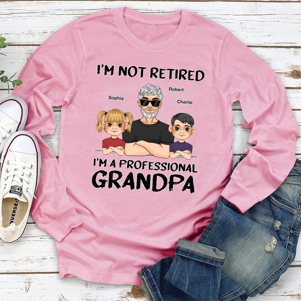I Am A Professional Grandpa - Personalized Custom Shirt - Image 5