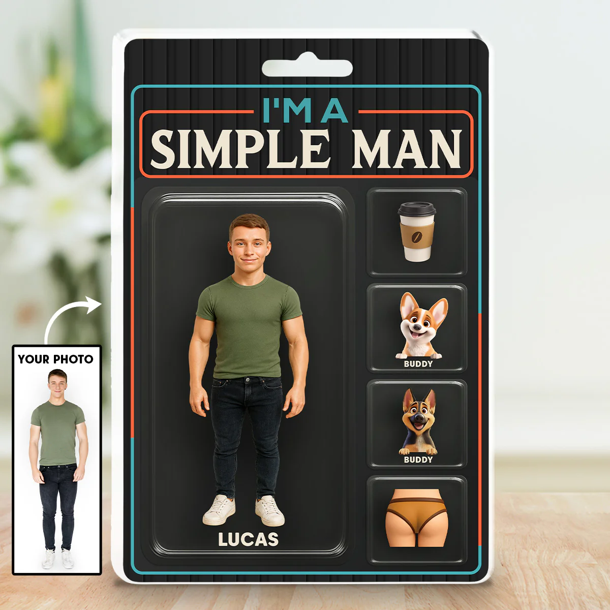 I Am A Simple Man - Personalized Custom Acrylic Plaque - Image 2