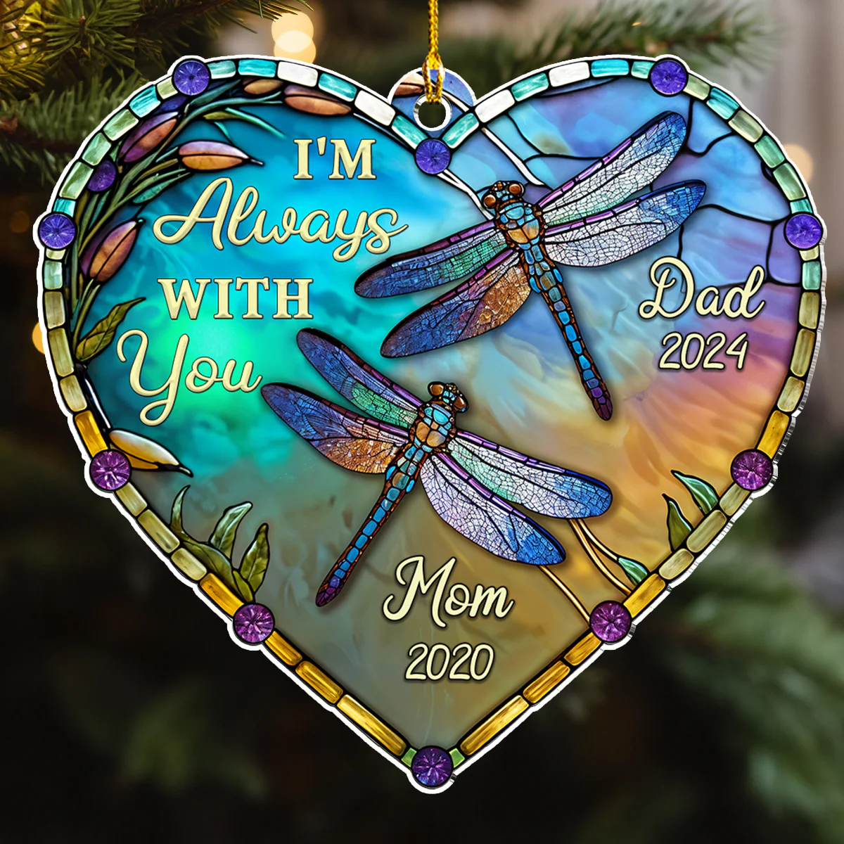 I Am Always With You Ver 2 - Personalized Custom Acrylic Ornament - Image 3