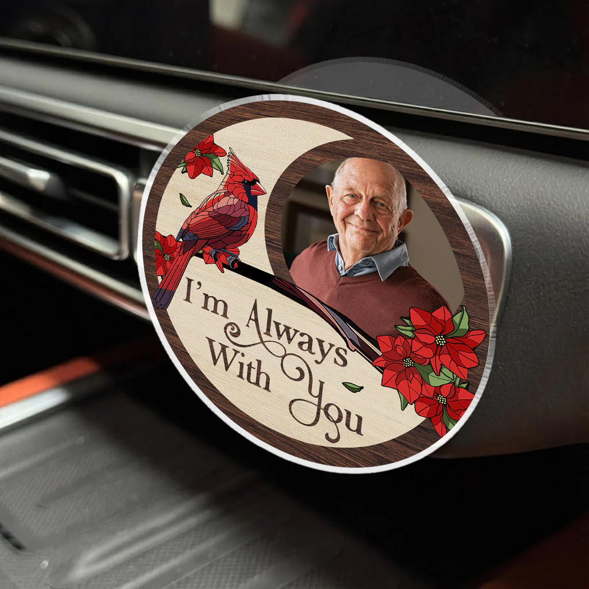 I Am Always With You - Personalized Custom Car Vent Clip - Image 2