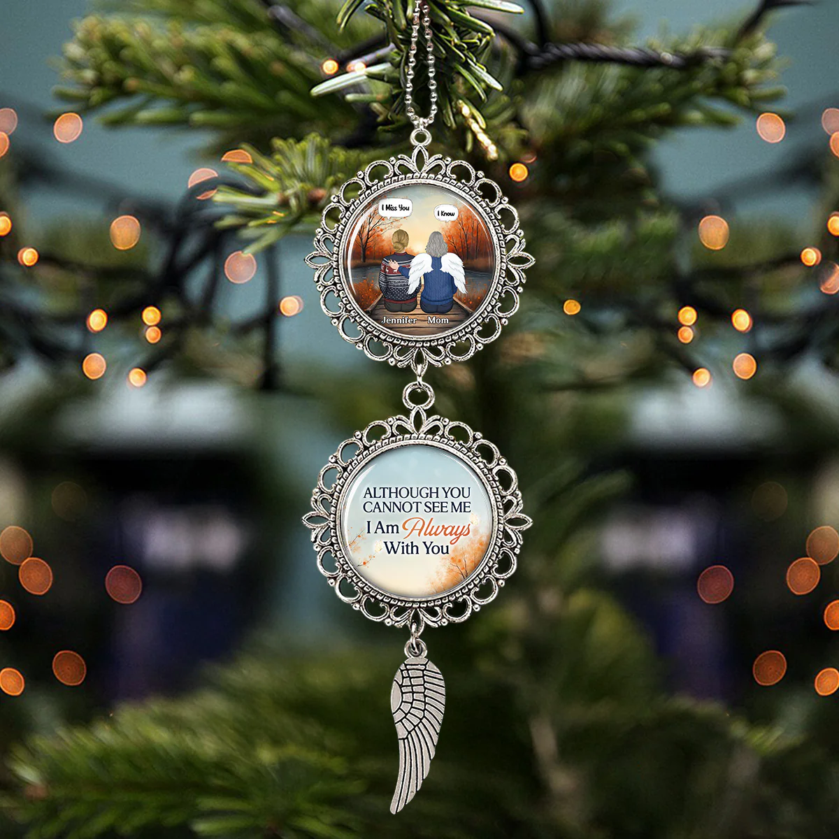 I Am Always With You - Personalized Custom Charming Ornament - Image 3
