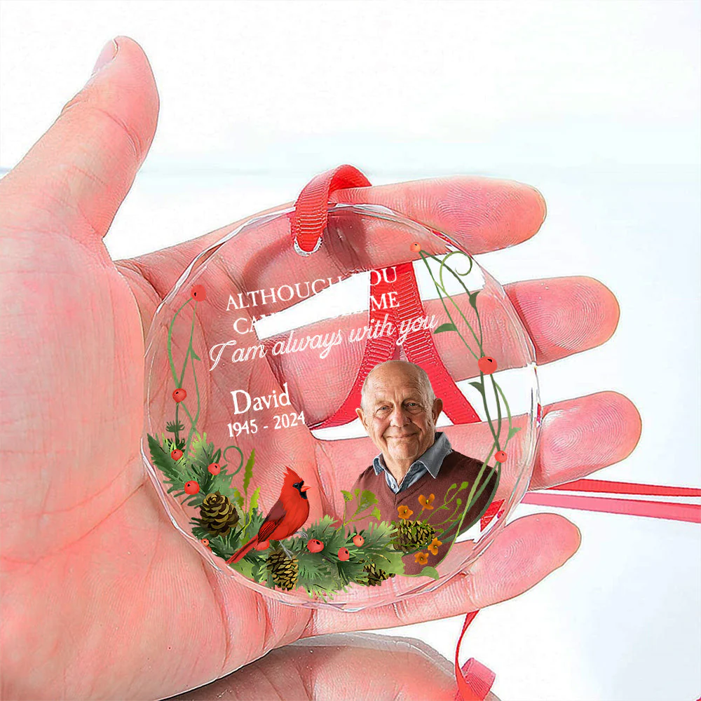I Am Always With You - Personalized Custom Glass Ornament - Image 5