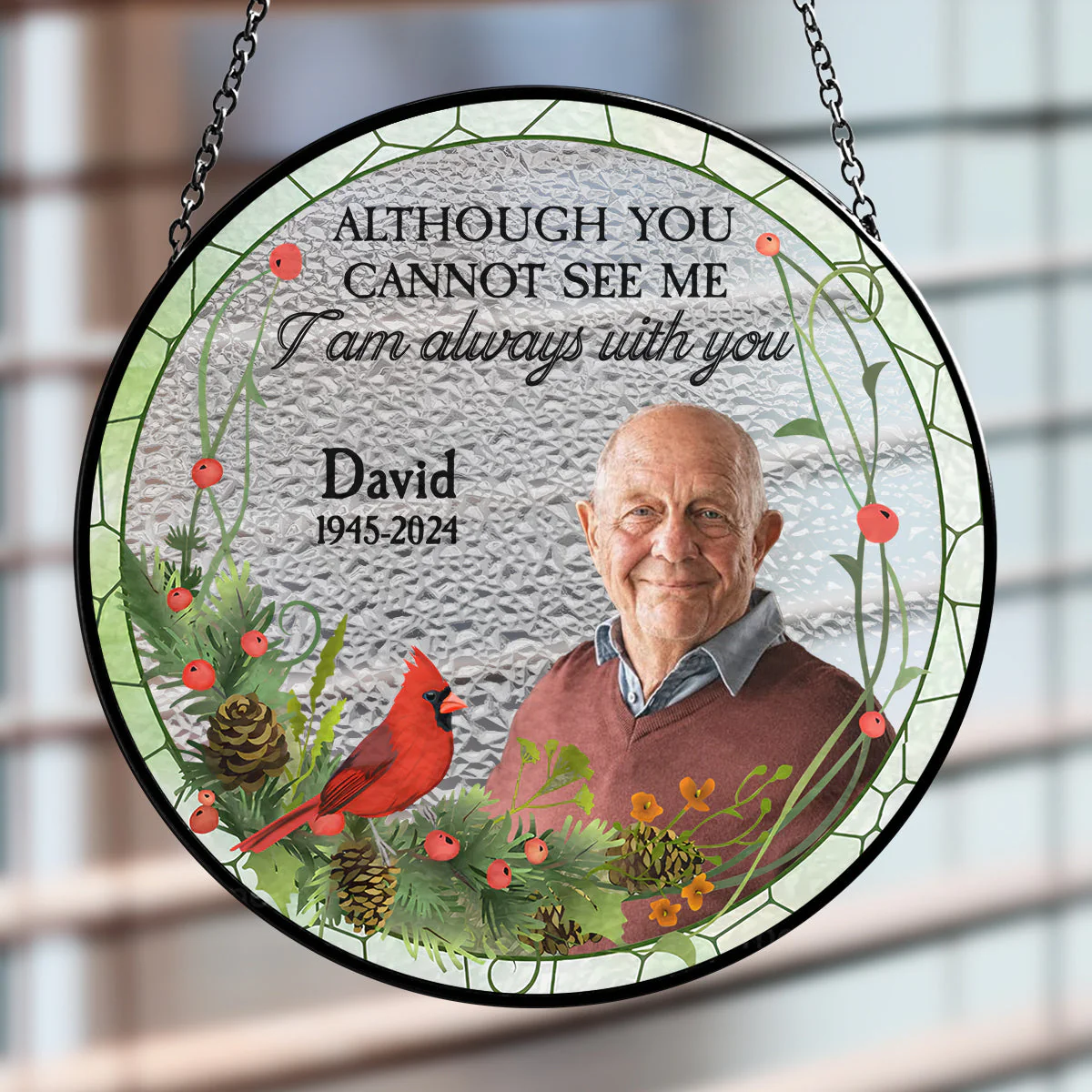 I Am Always With You - Personalized Custom Window Hanging Suncatcher - Image 4