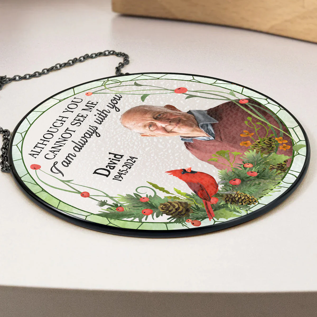 I Am Always With You - Personalized Custom Window Hanging Suncatcher - Image 5
