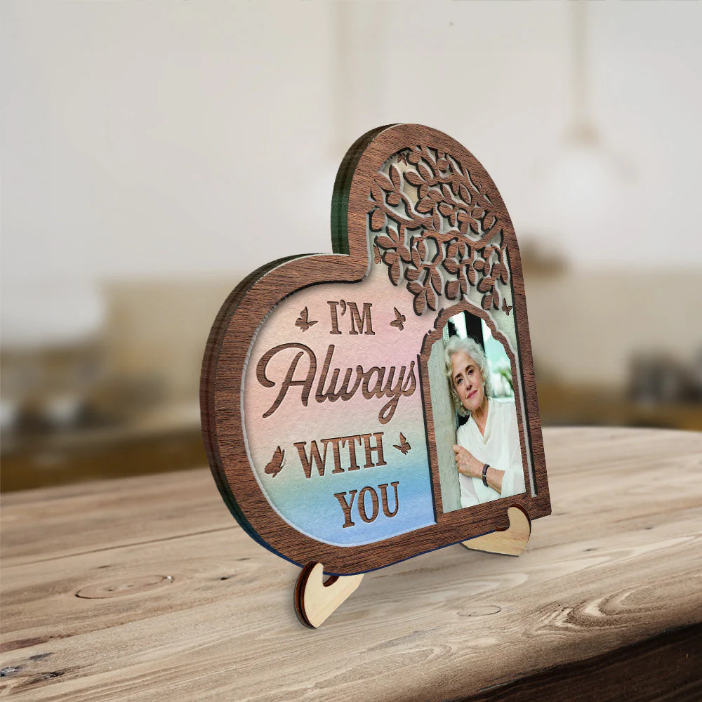 I Am Always With You - Personalized Wooden Plaque - Image 4