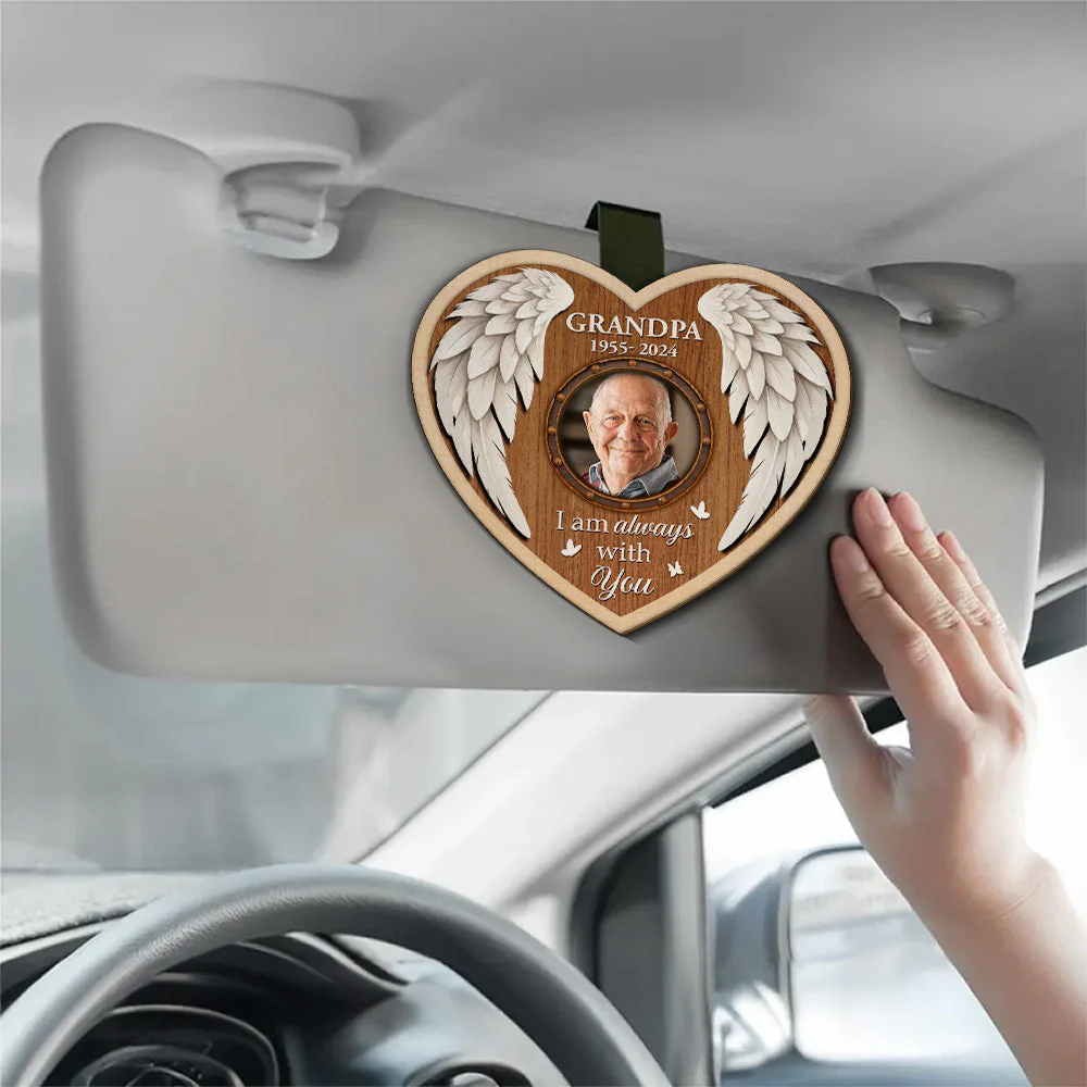 I Am Always With You Version 2 - Personalized Custom Car Visor Clip - Image 2