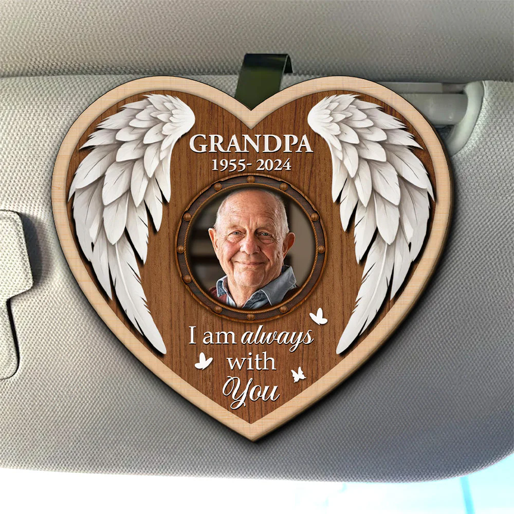 I Am Always With You Version 2 - Personalized Custom Car Visor Clip - Image 4
