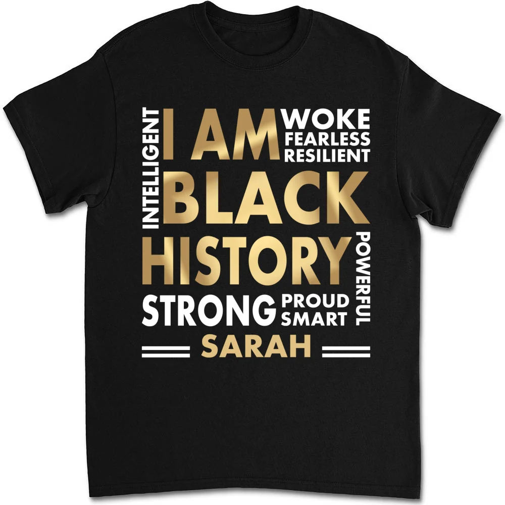 I Am Black History - Personalized Custom Shirt - Image 5