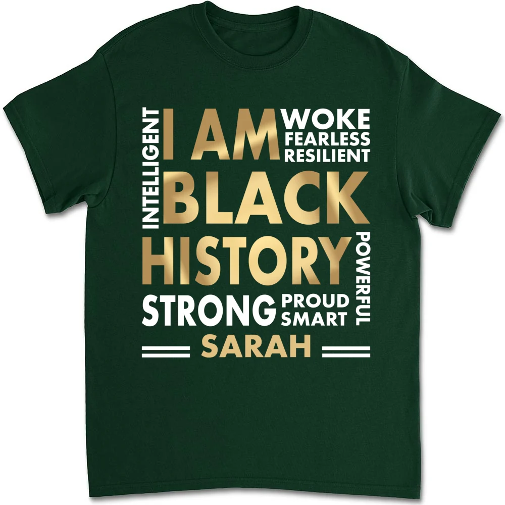 I Am Black History - Personalized Custom Shirt - Image 7
