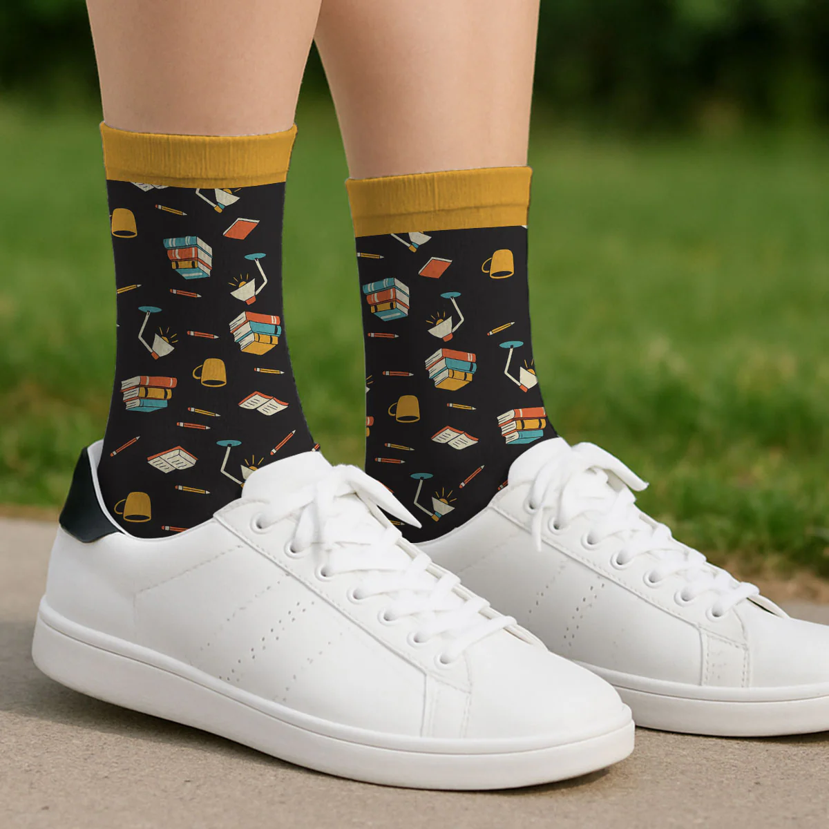 I Am Booked - Personalized Custom Crew Socks - Image 4