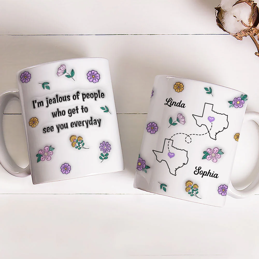 I Am Jealous - Personalized Custom 3D Inflated Effect Mug - Image 3