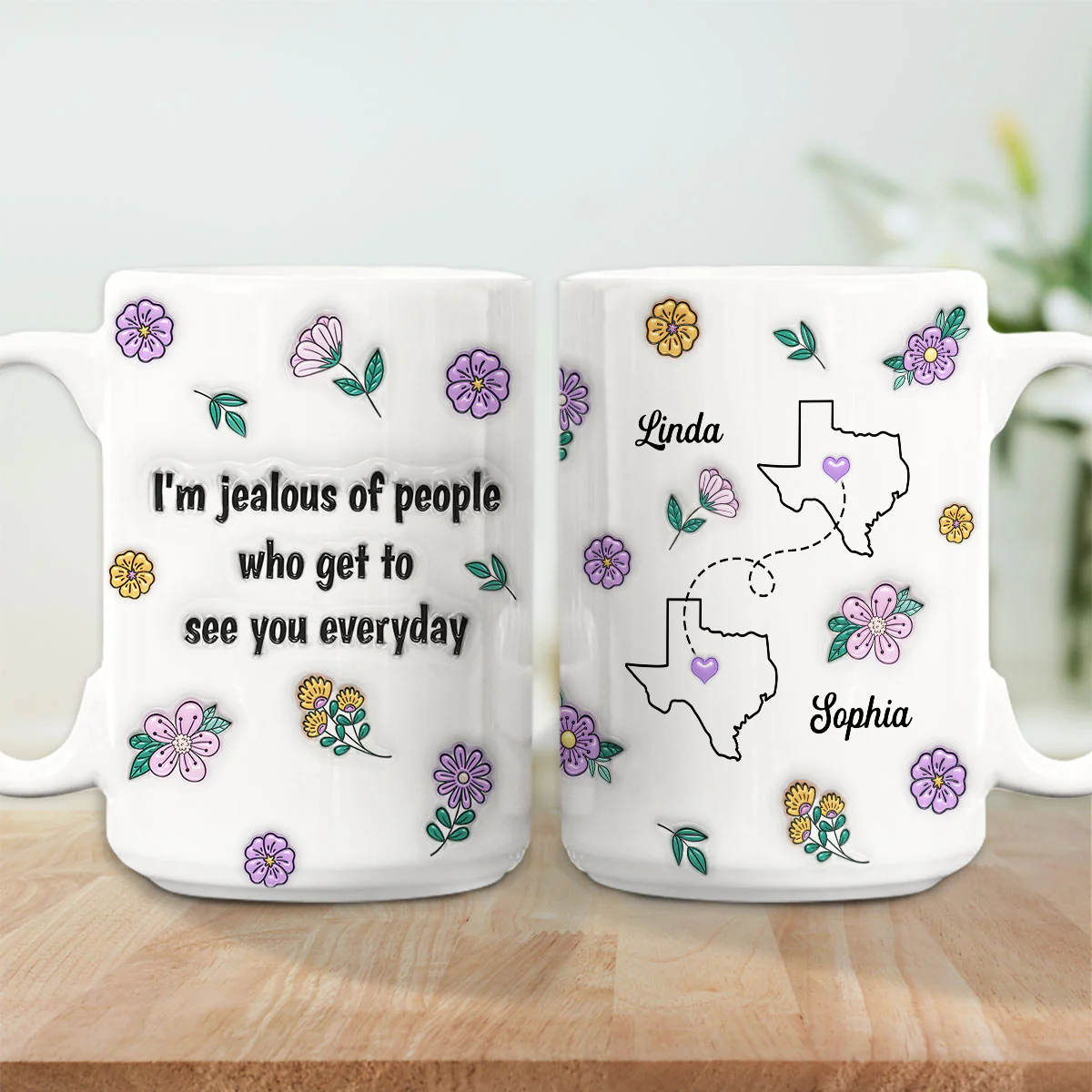 I Am Jealous - Personalized Custom 3D Inflated Effect Mug - Image 4