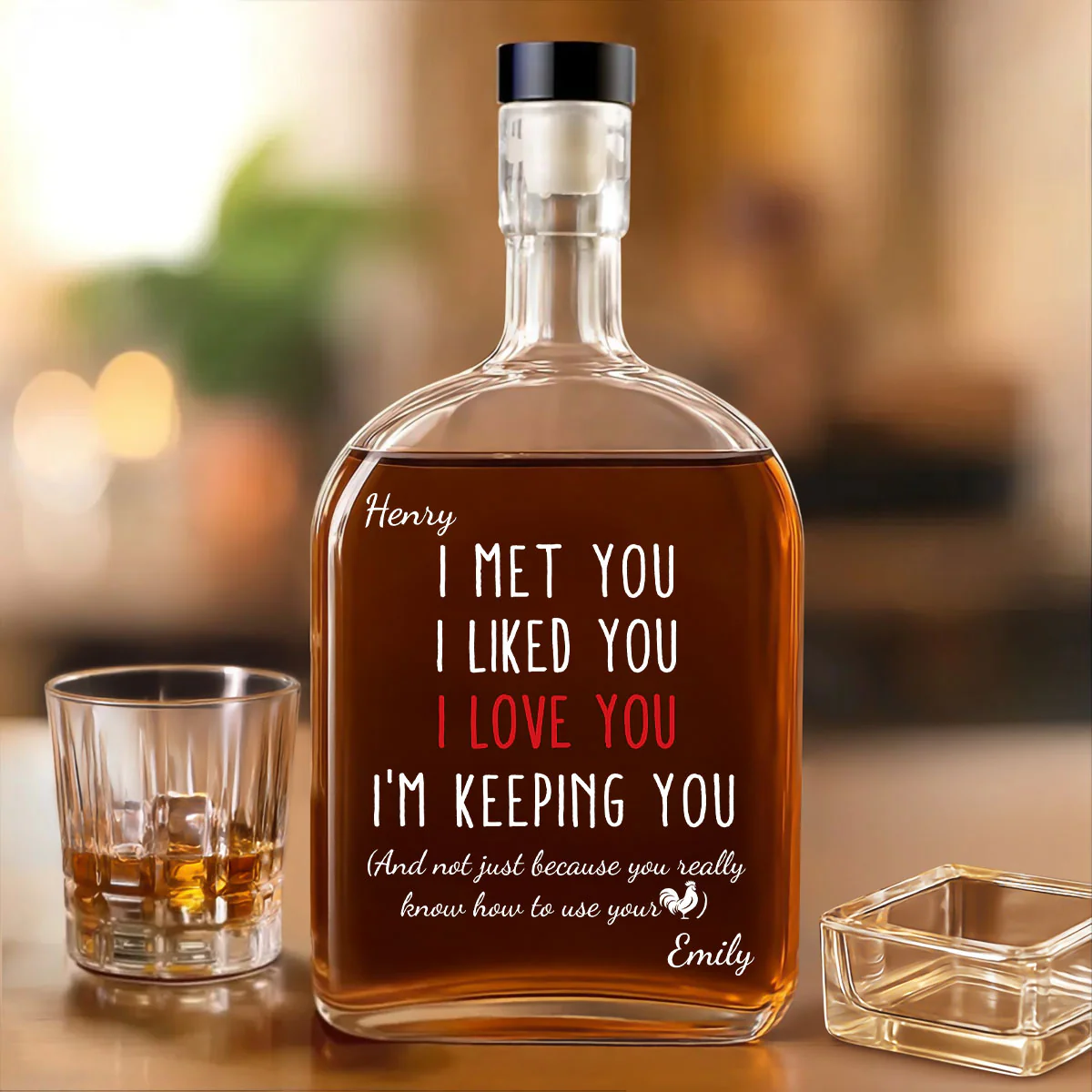 I Am Keeping You - Personalized Custom Spirits Decanter
