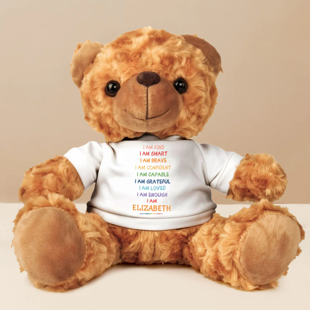 I Am Kind Smart Loved - Personalized Custom Cuddle Bear