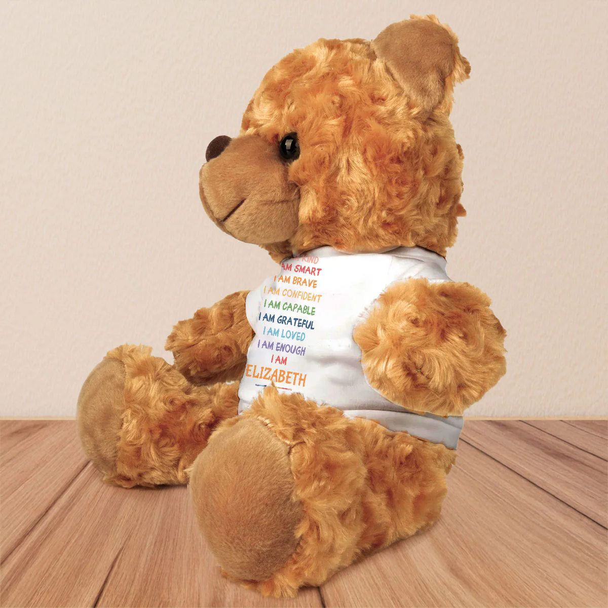 I Am Kind Smart Loved - Personalized Custom Cuddle Bear - Image 3