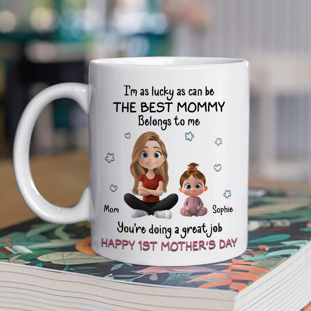 I Am Lucky - Personalized Custom Coffee Mug - Image 2