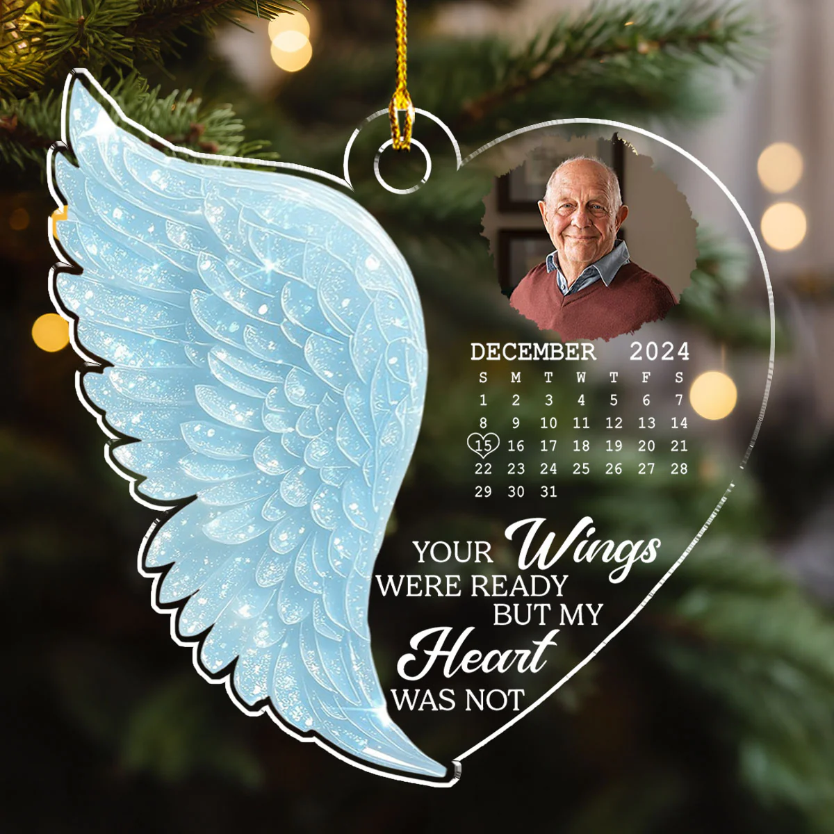 I Am Not Ready - Personalized Custom Acrylic Ornament - Image 3
