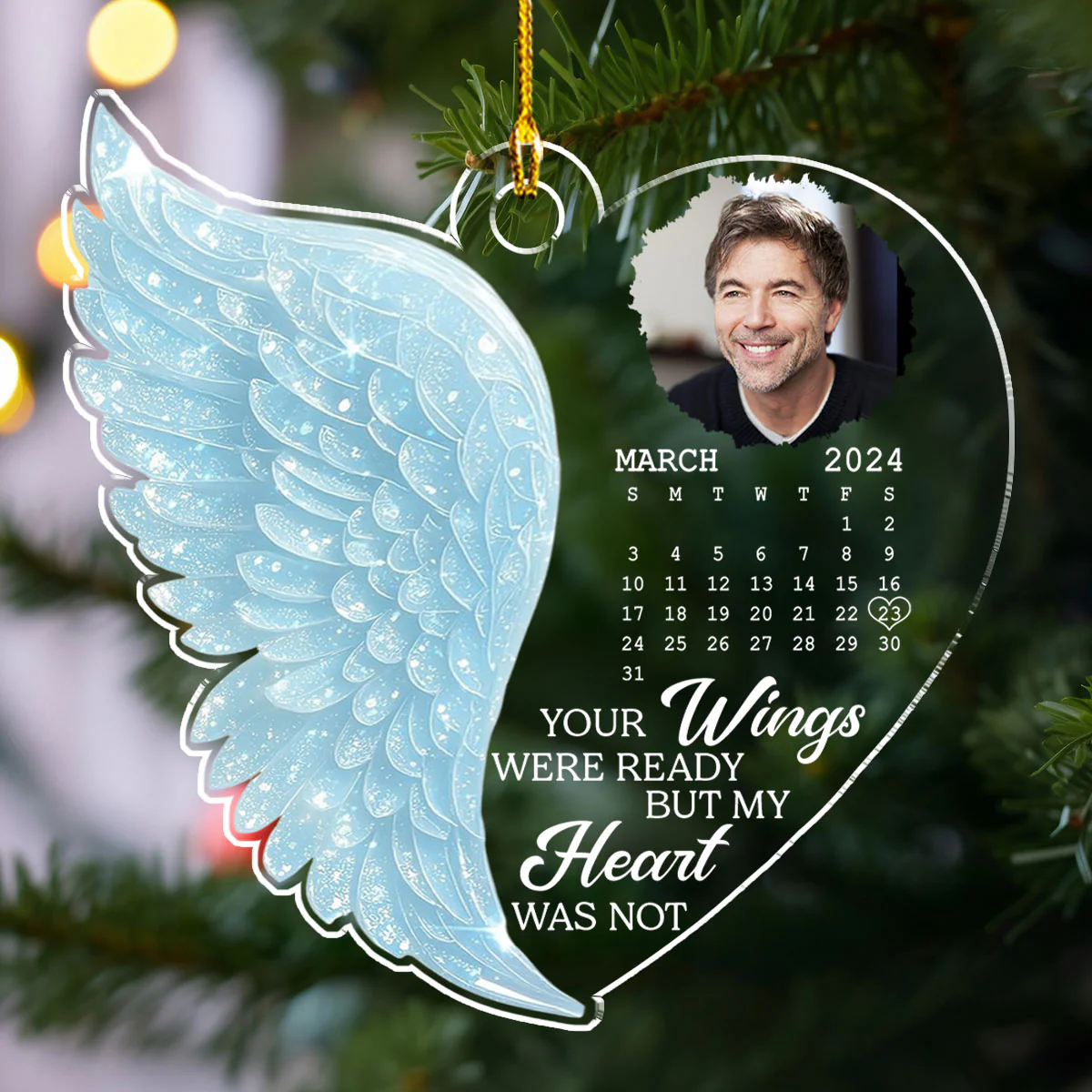 I Am Not Ready - Personalized Custom Acrylic Ornament - Image 4