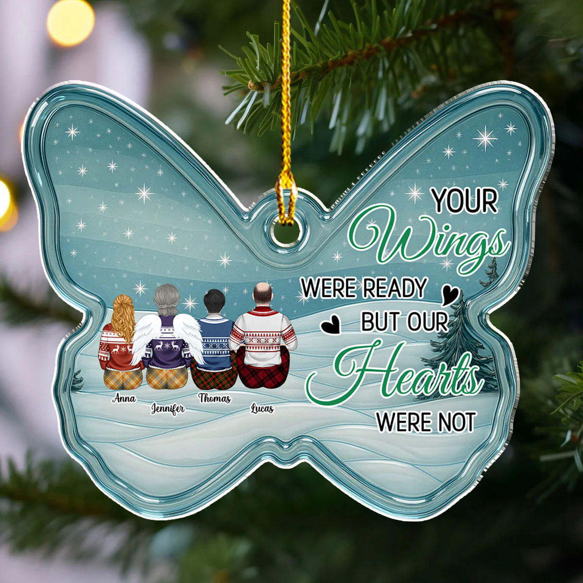 I Am Not Ready - Personalized Custom Acrylic Ornament - Image 2