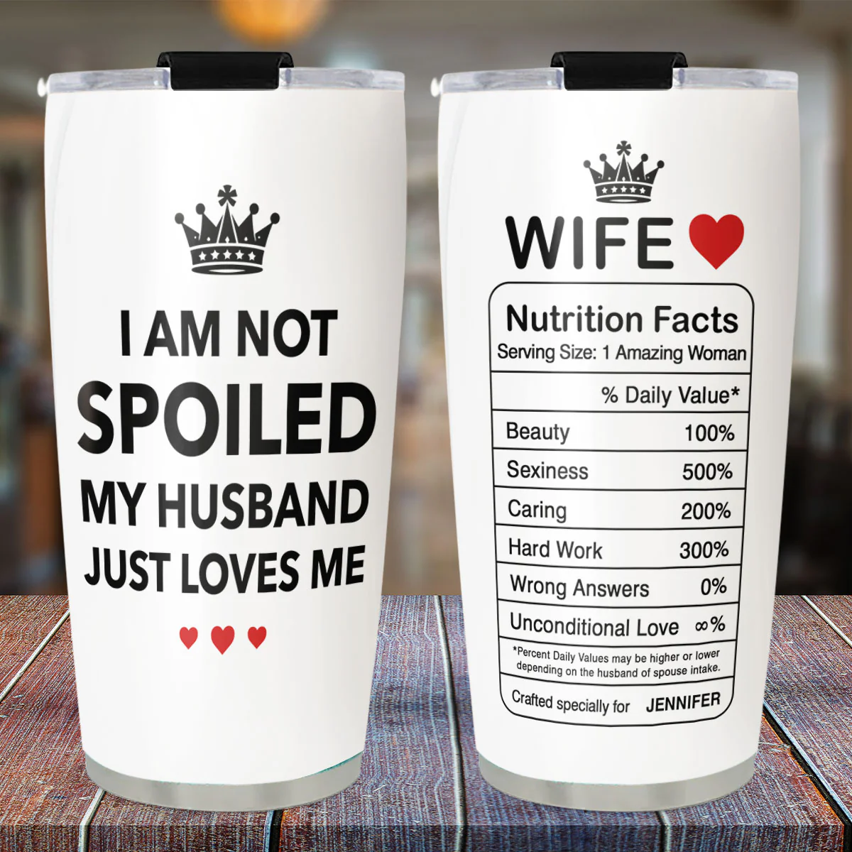 I Am Not Spoiled - Personalized Custom Tumbler - Image 2