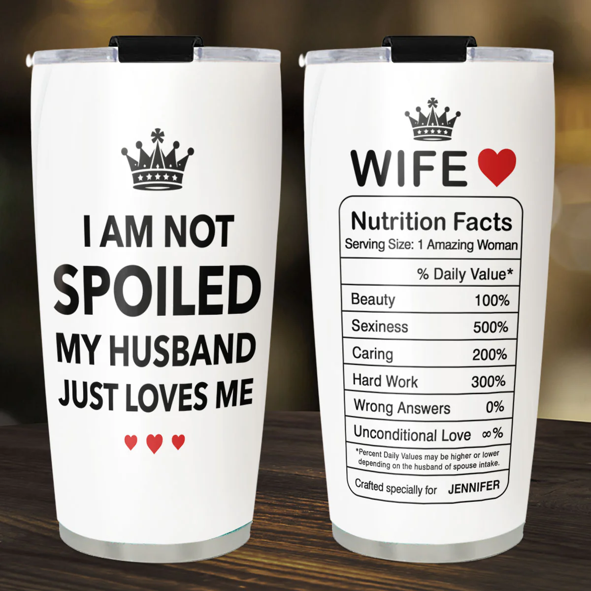 I Am Not Spoiled - Personalized Custom Tumbler - Image 4