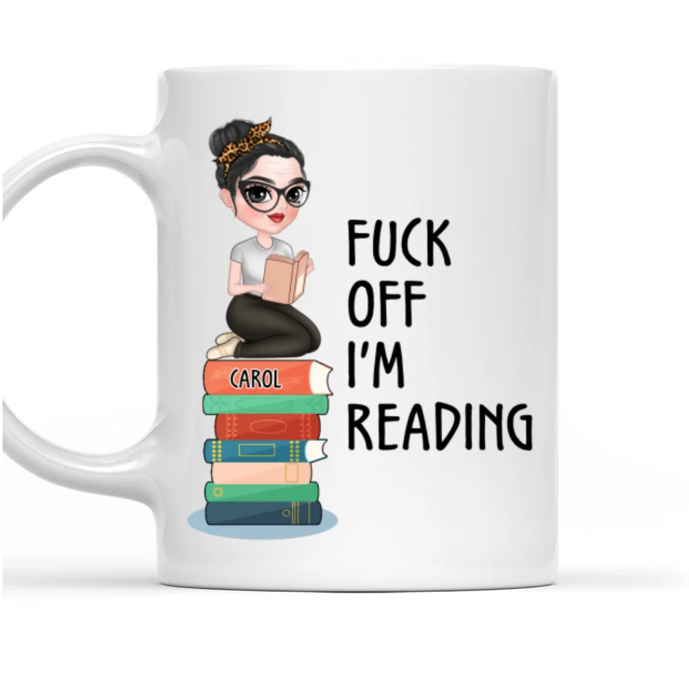 I Am Reading - Personalized Custom Coffee Mug - Image 7