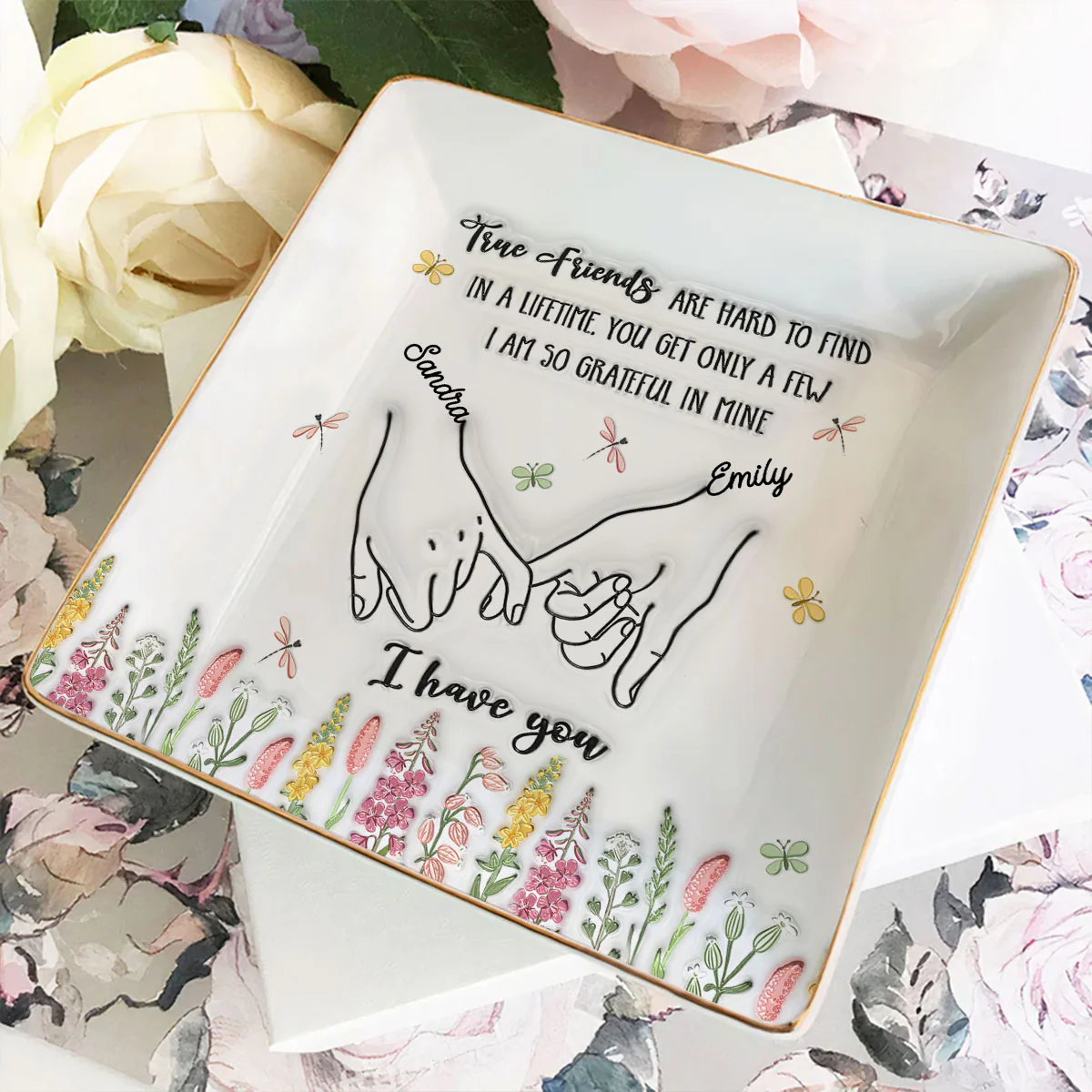 I Am So Grateful - Personalized Custom Jewelry Dish - Image 3