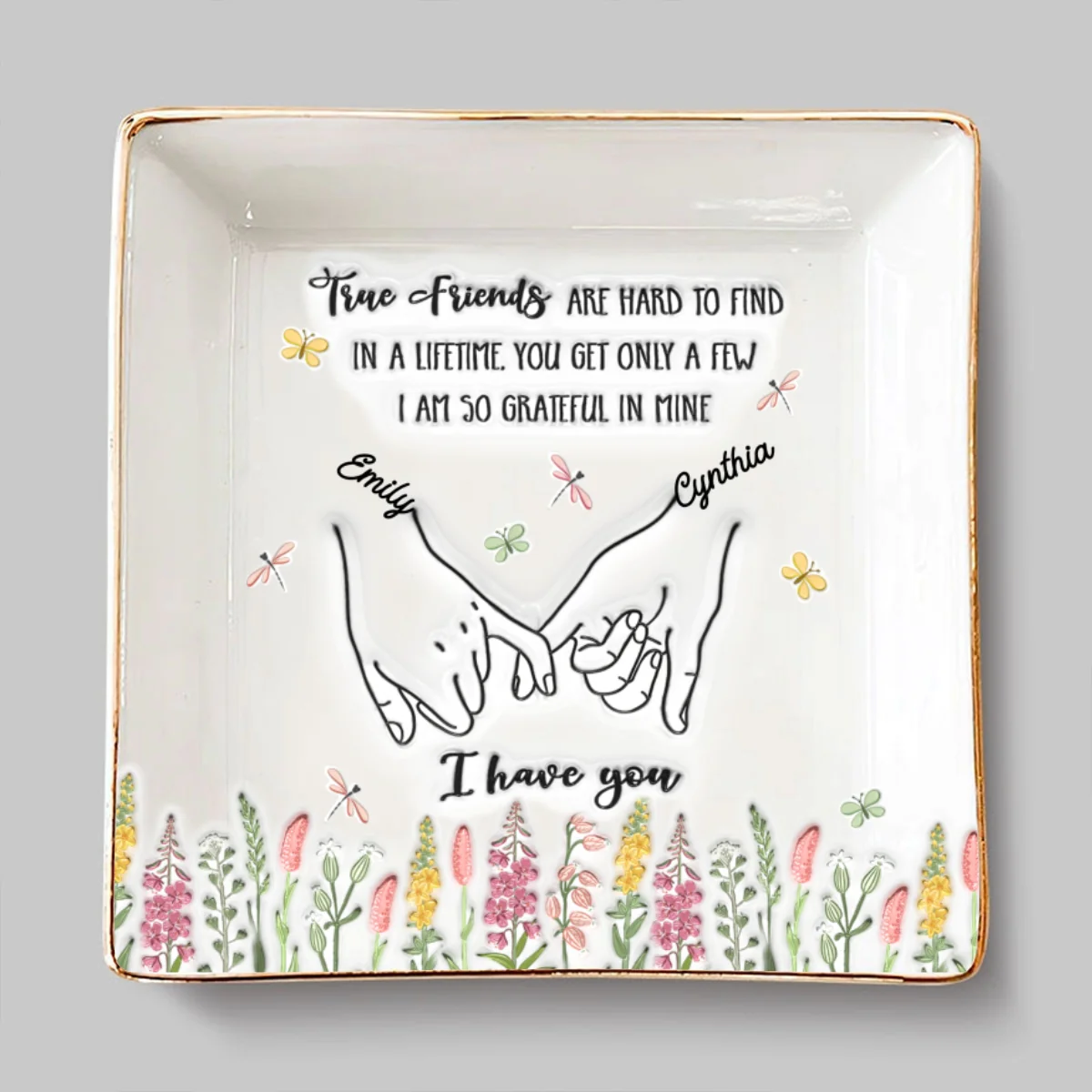 I Am So Grateful - Personalized Custom Jewelry Dish - Image 6