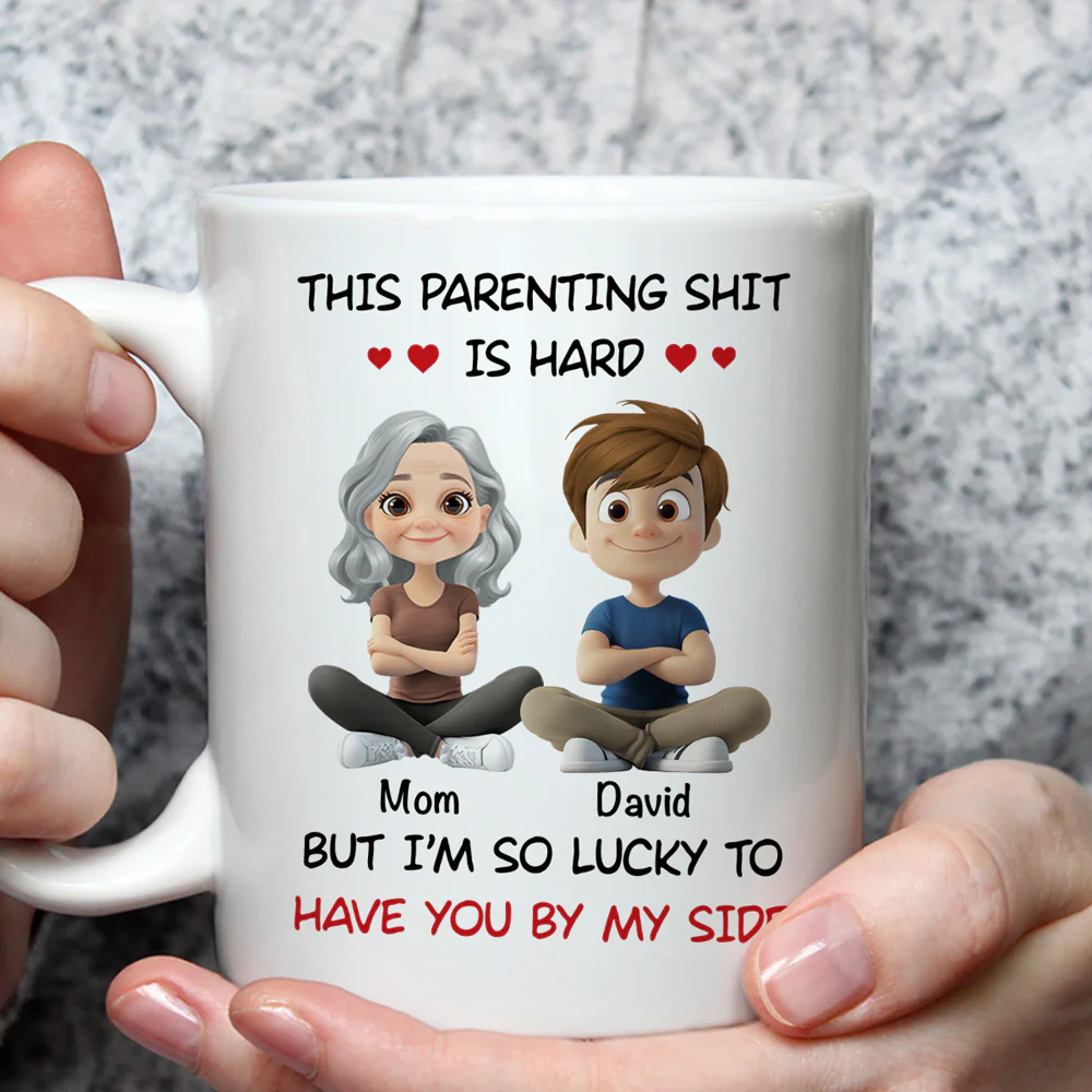 I Am So Lucky - Personalized Custom Coffee Mug - Image 3