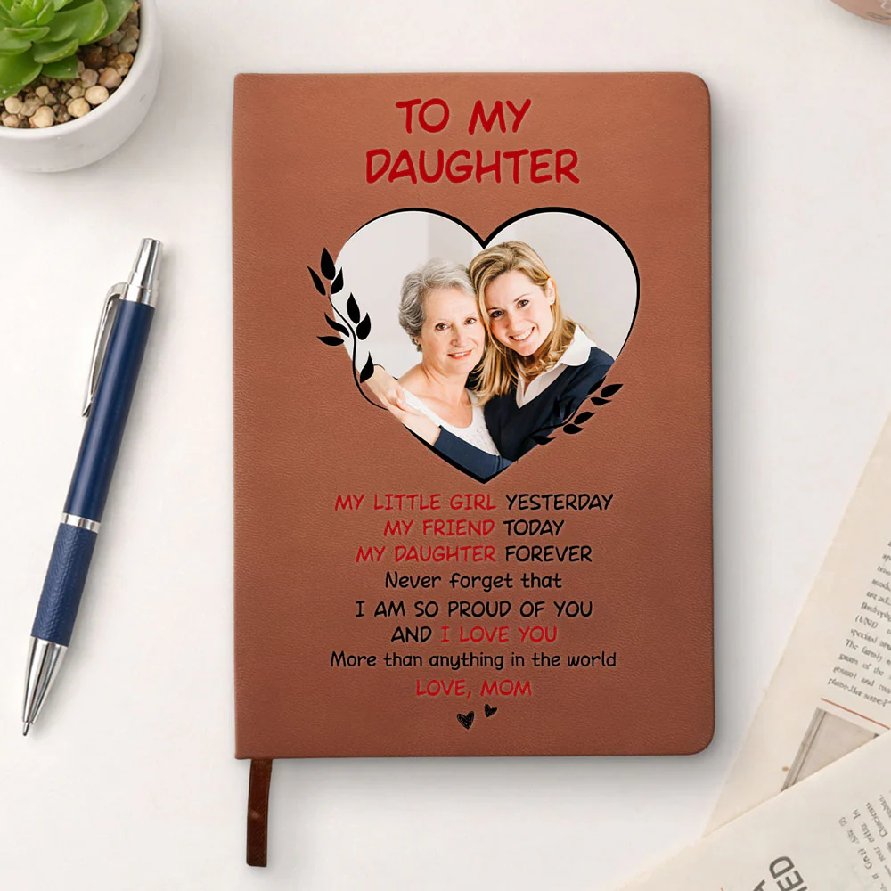 I Am So Proud Of You - Personalized Custom Leather Journal - Image 2
