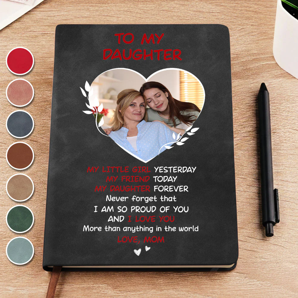 I Am So Proud Of You - Personalized Custom Leather Journal - Image 4