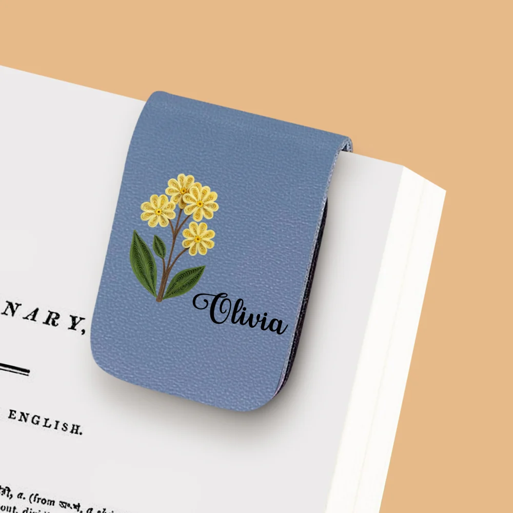 I Am The Flower - Personalized Custom Leather Bookmark - Image 8