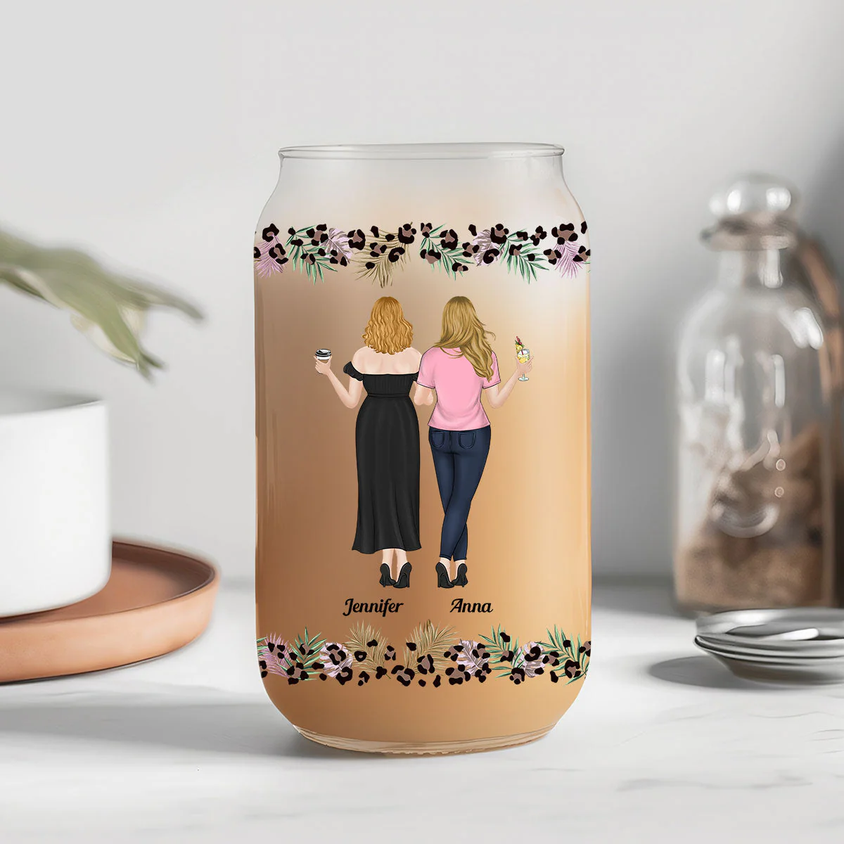 I Am The Storm - Personalized Custom Glass Can - Image 5