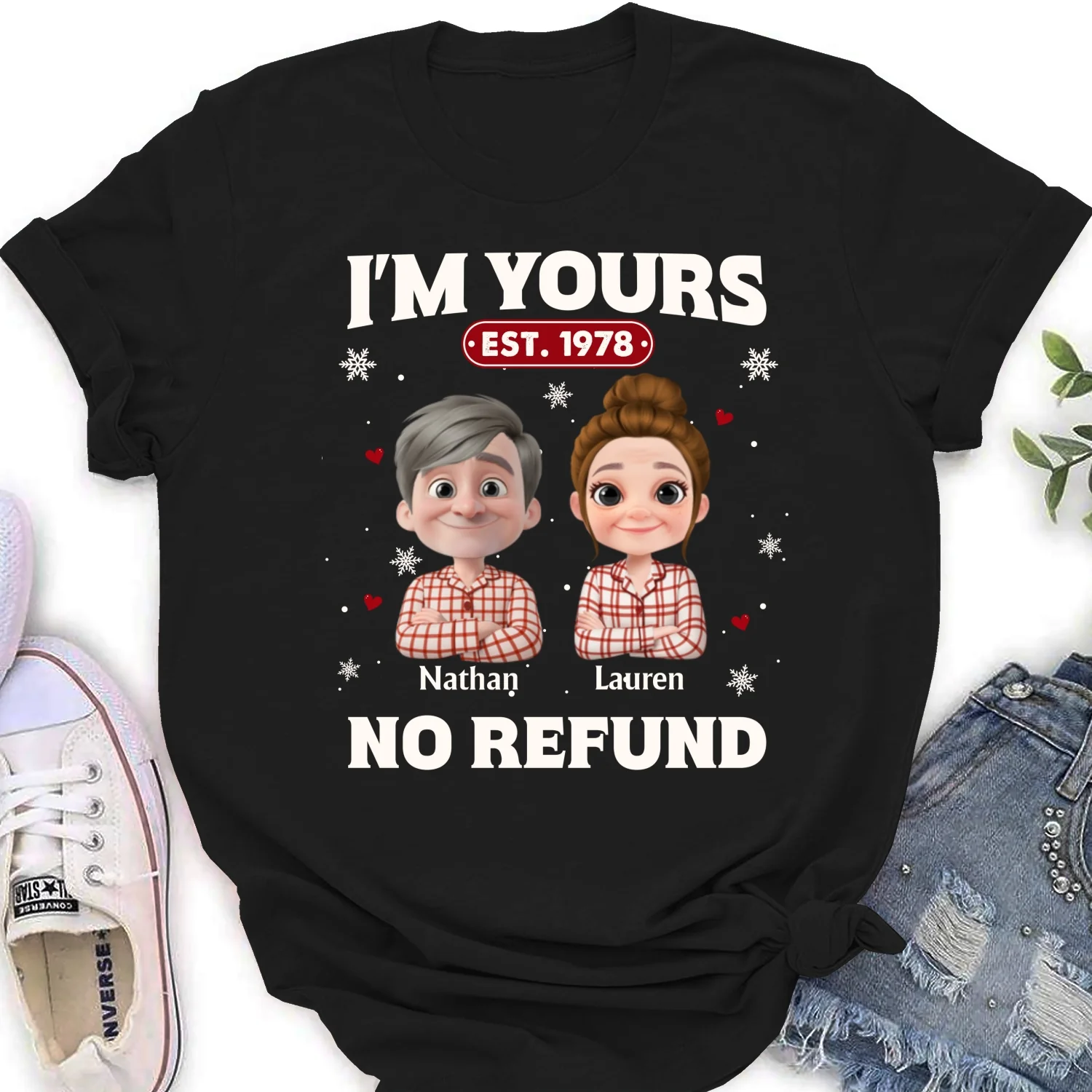 I Am Yours Christmas - Personalized Custom Shirt - Image 16