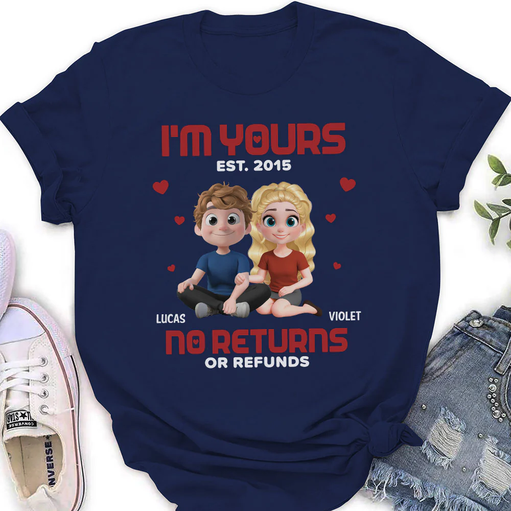 I Am Yours EST - Personalized Custom Shirt - Image 10