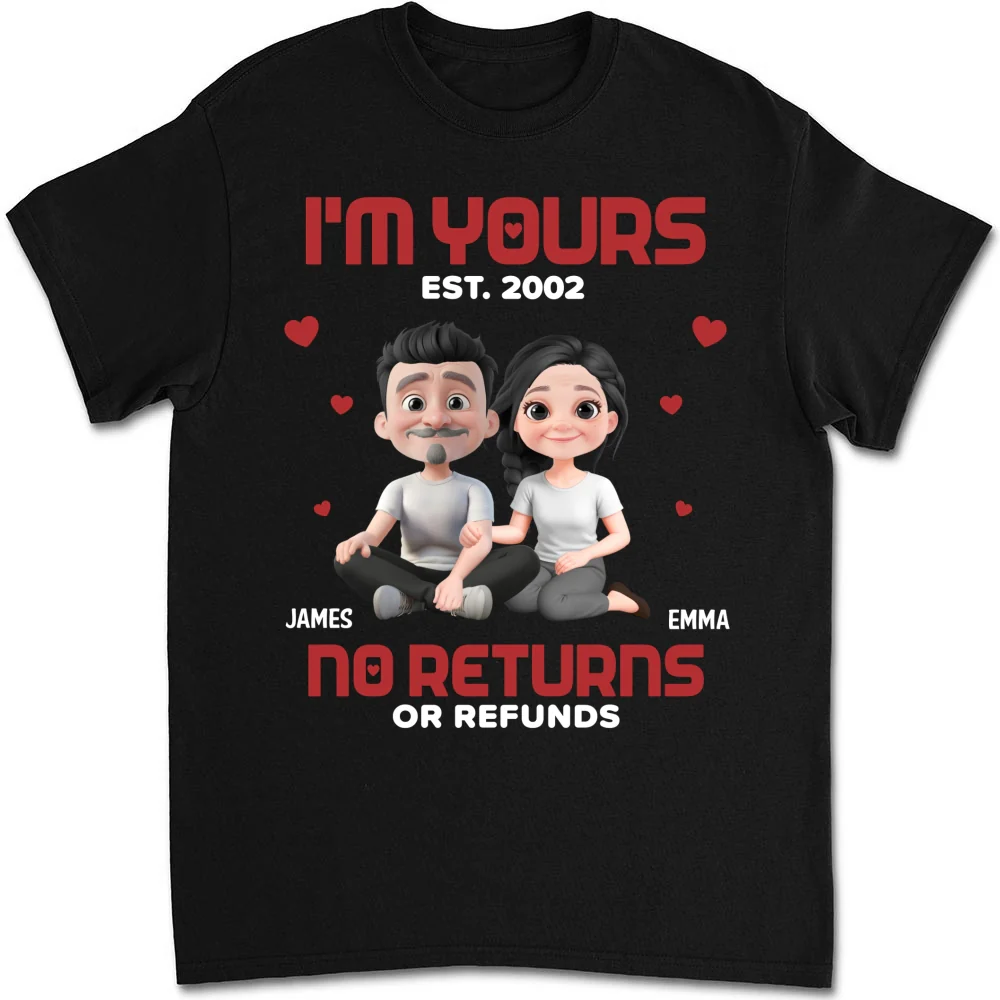 I Am Yours EST - Personalized Custom Shirt - Image 12