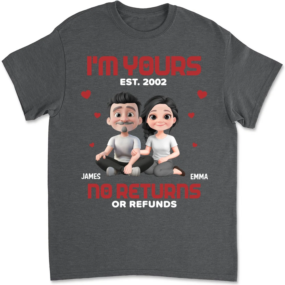 I Am Yours EST - Personalized Custom Shirt - Image 13