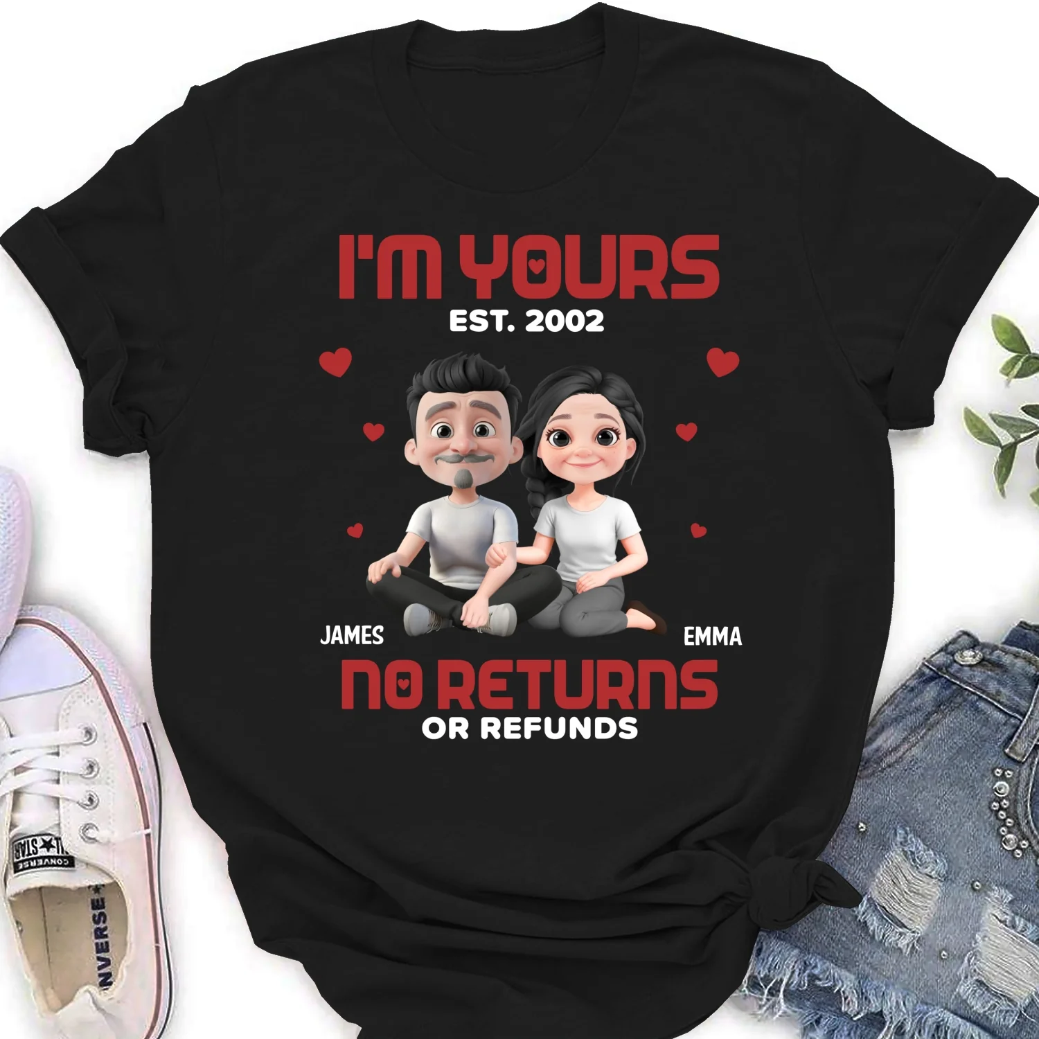 I Am Yours EST - Personalized Custom Shirt - Image 19