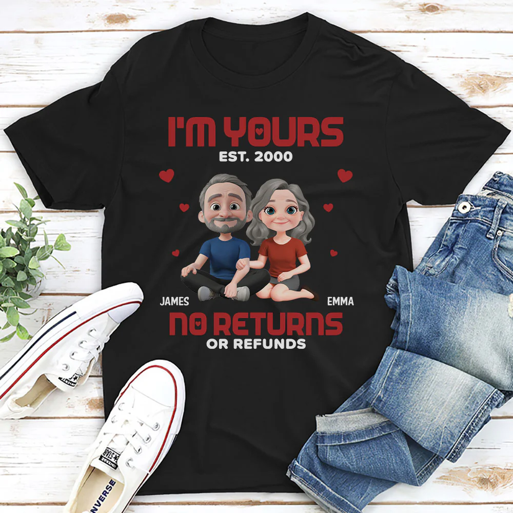 I Am Yours EST - Personalized Custom Shirt - Image 2