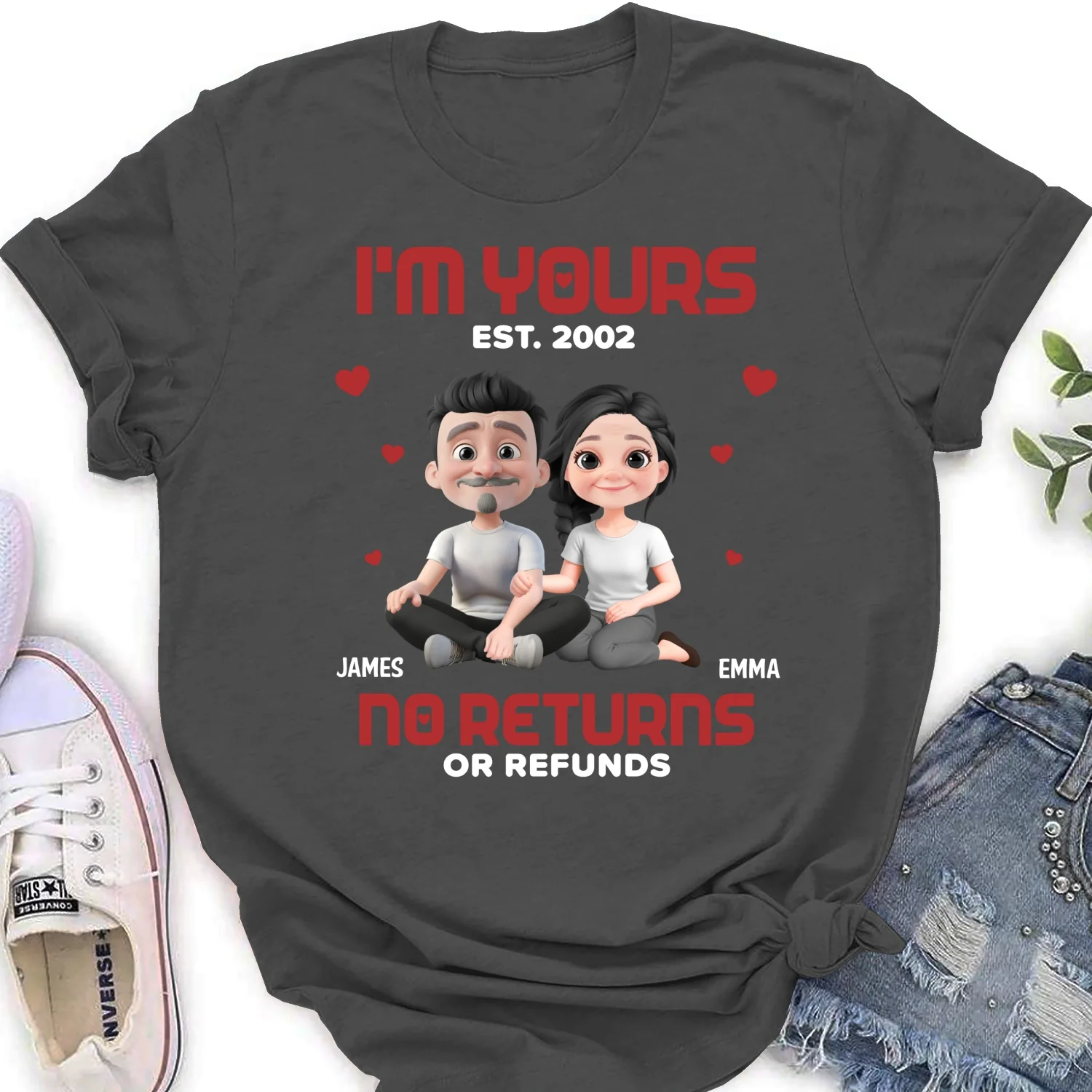I Am Yours EST - Personalized Custom Shirt - Image 20