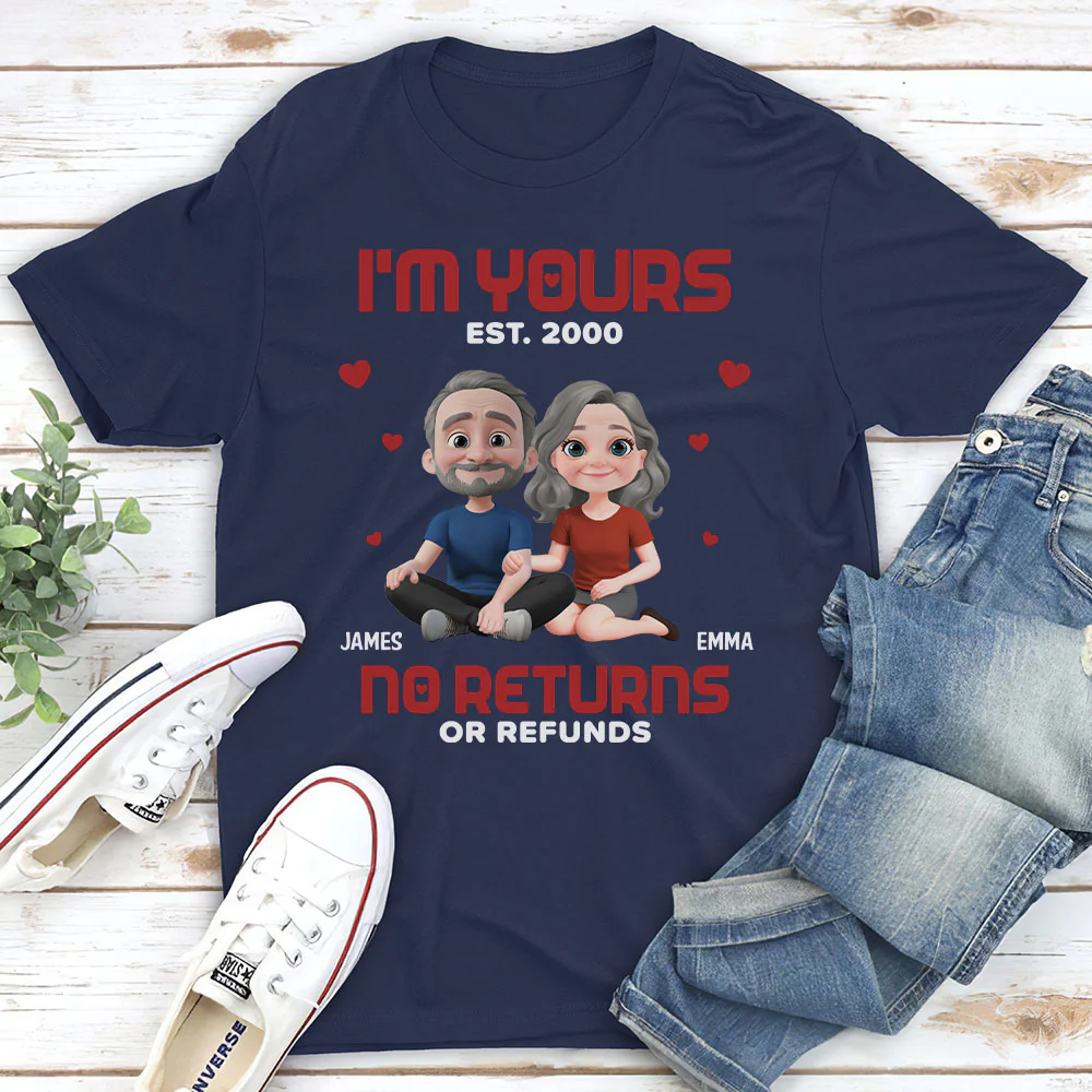 I Am Yours EST - Personalized Custom Shirt - Image 4