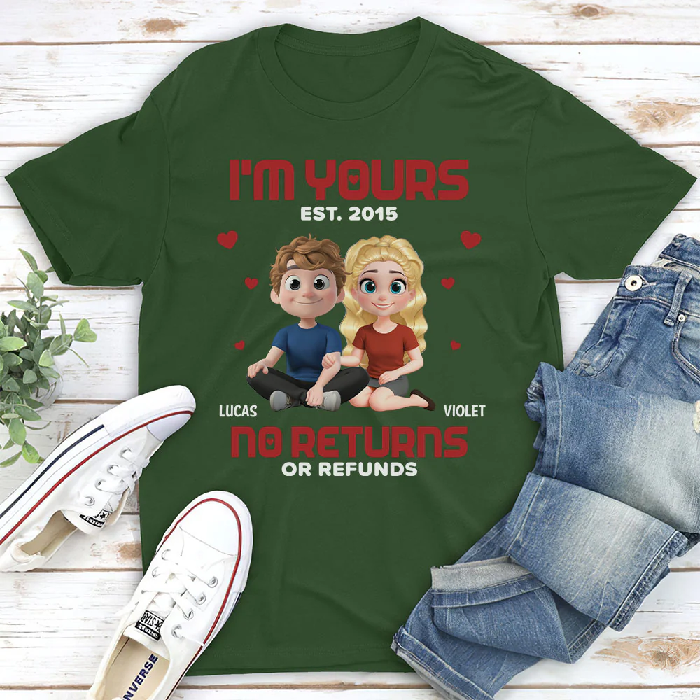 I Am Yours EST - Personalized Custom Shirt - Image 5