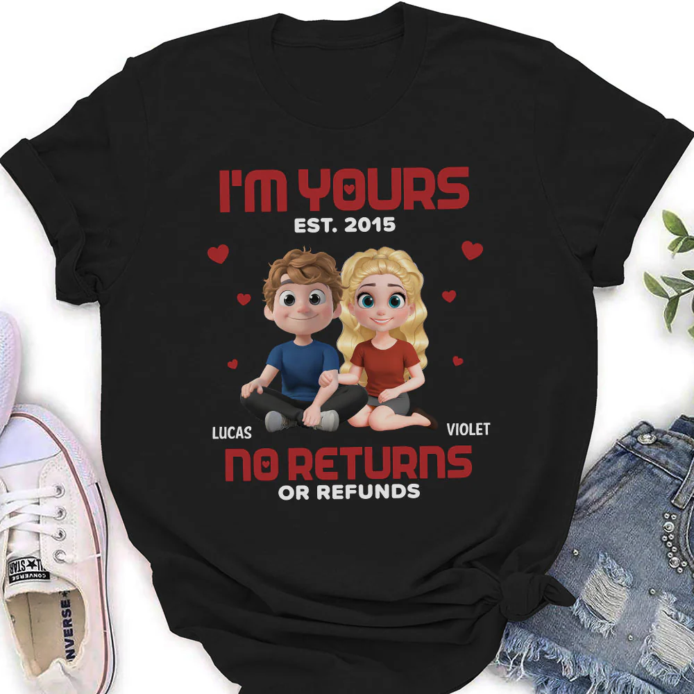 I Am Yours EST - Personalized Custom Shirt - Image 9