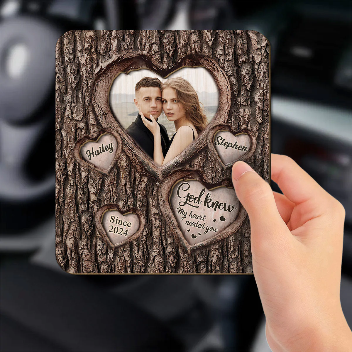 I Am Yours No Returns Or Refunds - Personalized Custom Car Visor Clip - Image 3