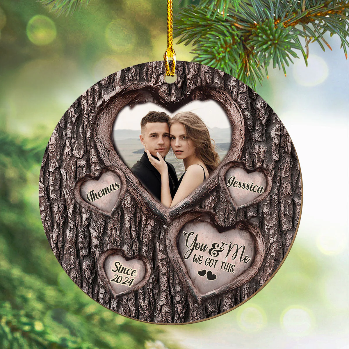 I Am Yours No Returns Or Refunds - Personalized Custom Wood Ornament - Image 3