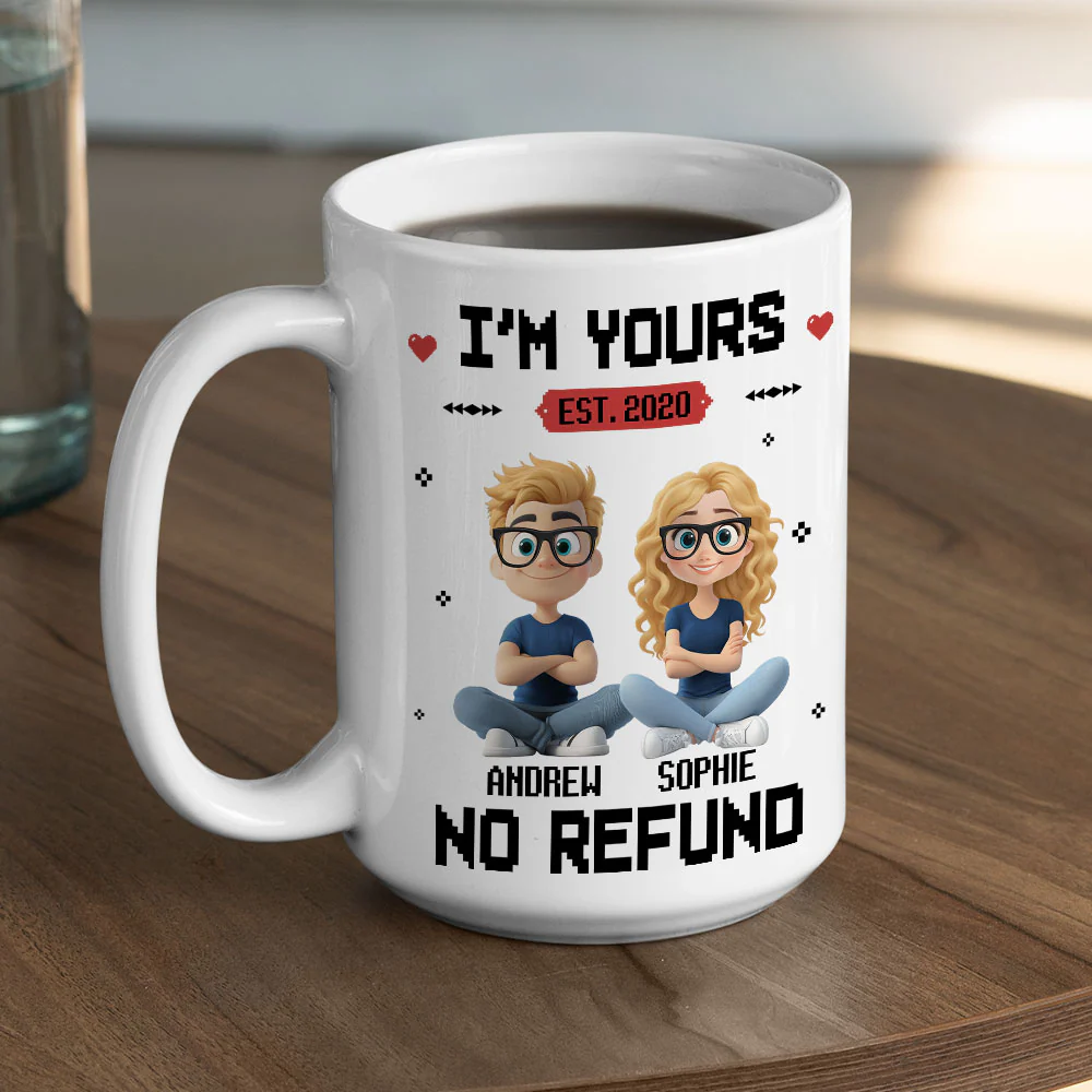 I Am Yours - Personalized Custom Coffee Mug - Image 4